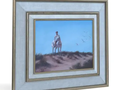 Ted Jones Dublin Ireland Irish Oil Painting PBR 3D model