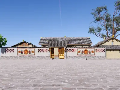 Residential quarters 3D model