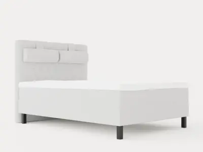 Lucky Continental Bed 140x200skum Low-poly 3D model