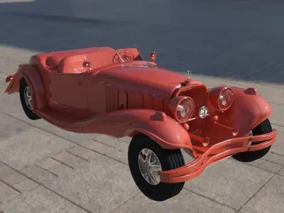 Car 3d Model vintage 3D model