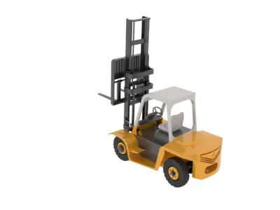 Forklift truck 3D model by SalamSadeq from CGTrader