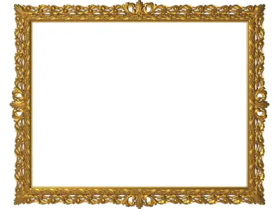 10 carved frames set 3D Model Collection