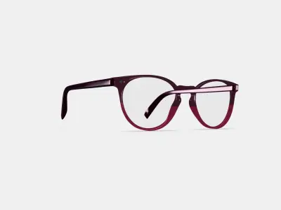 Blakeley Eyeglasses in Oxblood Fade 3D model