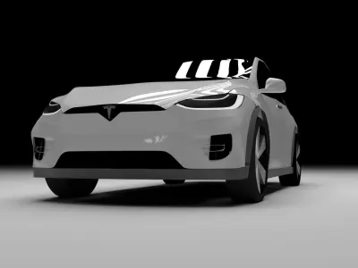 Tesla model X 2016  3D model