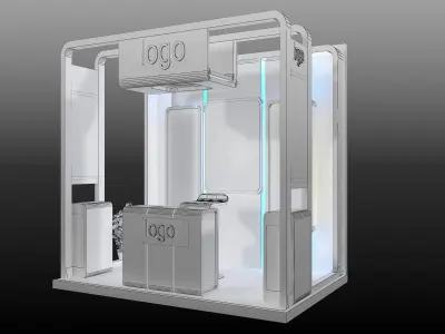 Booth Exhibition Stand a478b 3D model