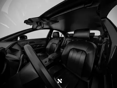 Mercedes CLS63 S AMG - 2014 Black Rigged 3D model