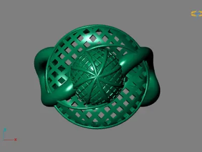 Fancy Womens Rings Plain Rings Ready STL 3DM Models Rings 3D print model 52