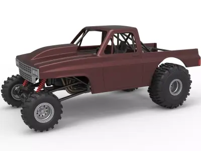 Mud dragster Version 3 Scale 1 to 25 3D print model