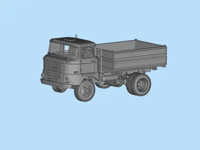 STL Files for 3D Printing IFA w50 short Cab 3D print model
