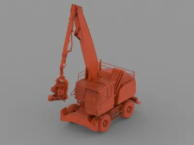 Sennebogen 718 wheel 3D print model