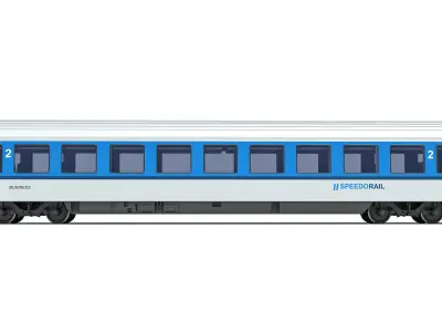 Passenger Car V12 3D model