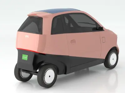 Vayve Mobility EVA Rose Coral 3D model
