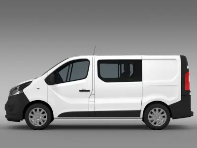 Vauxhall Vivaro MultiVan EcoFlex 2017 3D model