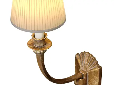 Bronze Antique Sconce Light in European classic style Wall lamp 3D model