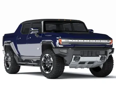 GMC Hummer EV Suv 2024 3d Model Low-poly 3D model