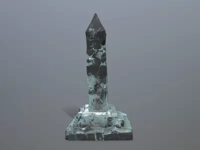 ice pillar Low-poly 3D model