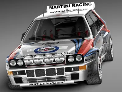 Lancia Delta HF Integrale Rally 3D model