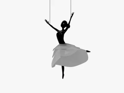 ballet hanging decoration 3D model