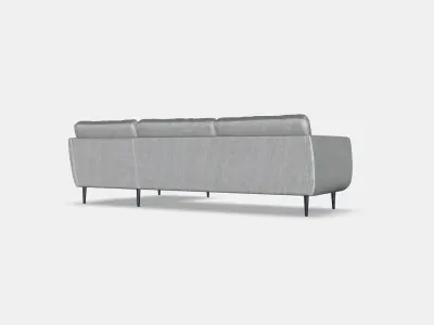 SMEDSTORP 4-seat sofa with chaise longue 1 Low-poly 3D model