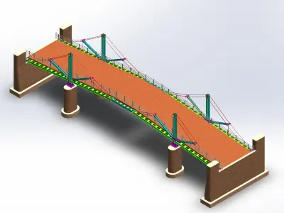 Pedestrian Bridge 3D model order