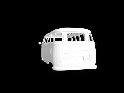 Volkswagen T1 23 windows  3D print model