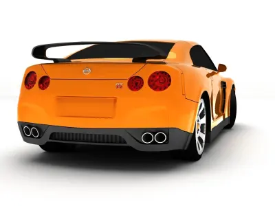Nissan GTR 2008 3D model