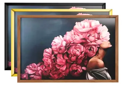 Art Frams 6- Art Flower Head Woman By 3 Frams 3D model