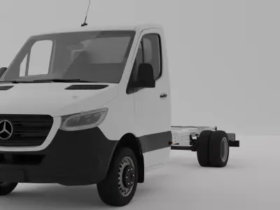 Mercedes-Benz Sprinter 316 CDI Single Cab 3D model