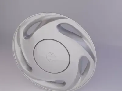 Toyota Corolla 98 Wheel Cover Low-poly 3D model