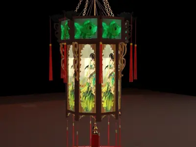 Chinese  palace lantern  3D model purchase