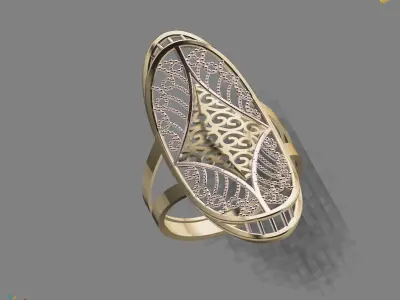 Women Long Ring Ready STL 3DM Models Womens Ring Long models 3D print model