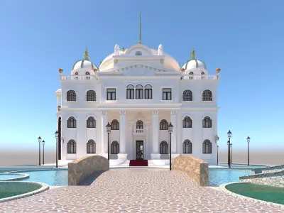 villa classic home 3D model