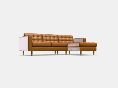 LANDSKRONA 3-seat sofa 1 Low-poly 3D model
