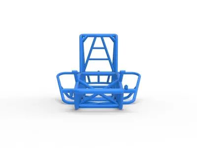 Frame for Vintage Sprint car Scale 1 to 25 3D print model