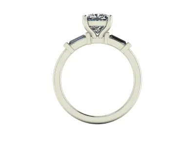 Diamond Women Fashion Ring R11 3D print model