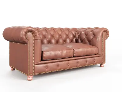 Sofa Chesterfield 3D model