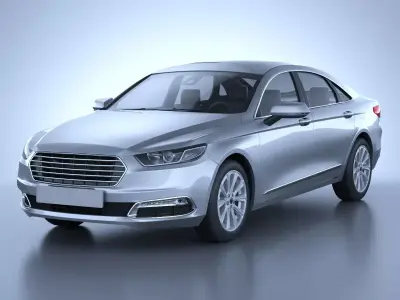 Generic American Car 01 3D model