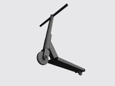 4th Scale Fully Printable Freestyle Scooter Model Toy 3D print model