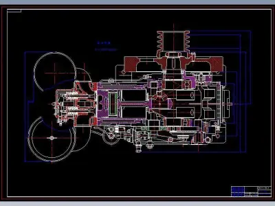 CT1125 4 Stroke Single Cylinder  Water Cooled Diesel Engine 3D model