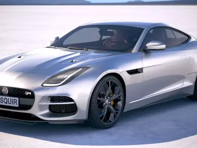 Jaguar F-Type R Coupe 2018 3D model