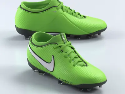Green Football Boots 3D model