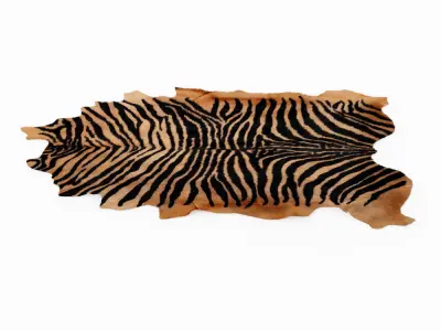 Four rugs from animal skins 03 3D model