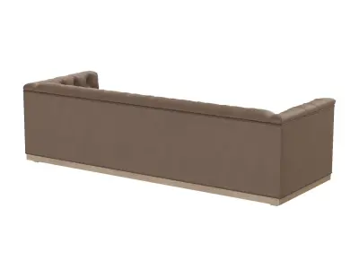 Emmy Rustic Lodge Upholstered Nailhead Trim Tufted Sofa-95 inch 3D model