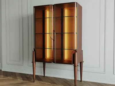 Melting light Vitrine by Turri  3D model