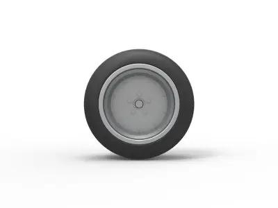 Wheel of Bosozoku style car Scale 1 to 25 3D print model