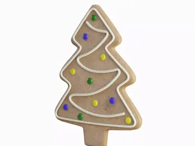 Gingerbread Cookie Tree 03 3D model
