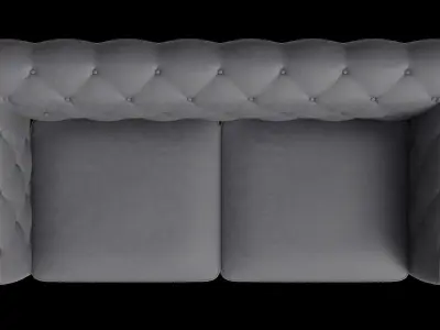 Buffeln Sofa 220 Grey 3D model