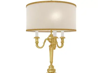 Arizzi 723 table lamp in gold finish 3D model
