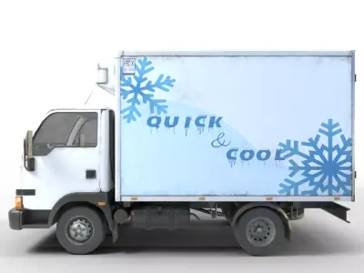 Light Truck Refrigerated 3D model