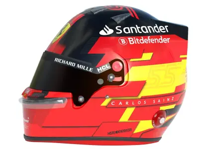 F1 Ferrari Helmets 2024 3D model